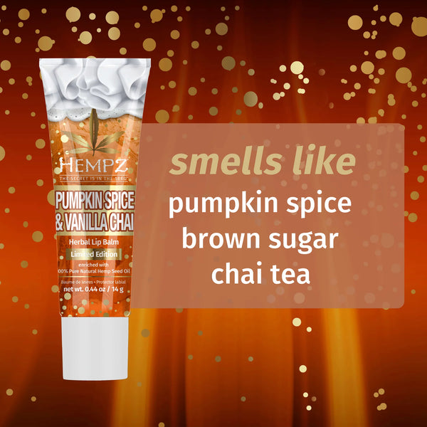 HEMPZ Pumpkin Spice & Vanilla Chai Herbal Lip Balm